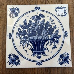 Delft Hand Painted in Holland Tile